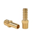 thumbnail image 3 of Paquete de 2 adaptadores de montaje de manguera de latón de 3/8" de púa x tubo macho NPT de 1/4", 3 of 5