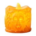 thumbnail image 2 of Fmbmuo Warm Light Halloween-Themed Flameless Led Candles , Outdoor Indoor Orange Thanksgiving Ornament , For Home Party Holiday Desktop Decor, 2 of 8