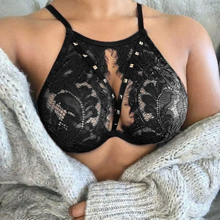 

UMfun Women s Solid Color Hollow Lace Sexy Lingerie
