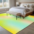 thumbnail image 6 of Yellow Green Abstract Area Rug 5x8 Washable Rug Non Slip Modern Gradient Minimalist Art Large Area Rug Soft Stainresistant Indoor Floor Carpet for Living Room Bedroom Home Office Dining Room Nursery, 6 of 9