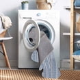 thumbnail image 3 of Linon Home Décor Washable Wallen Area Rug or Runner Collection, Ivory and Blue, 5' x 7', 3 of 13