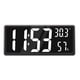 thumbnail image 2 of Reloj de pared digital LED grande Sunnimix con temperatura interior blanco, 2 of 8