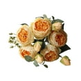 thumbnail image 4 of Ramo de boda artificial, rosas artificiales, flores de , accesorios para fotos, flores artificiales para decoración de bodas, fiestas en el jardín Amarillo, 4 of 8