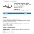 thumbnail image 2 of Engine Coolant Thermostat Housing Assembly - Compatible with 2012 - 2013 Chevy Impala 3.6L V6, 2 of 2