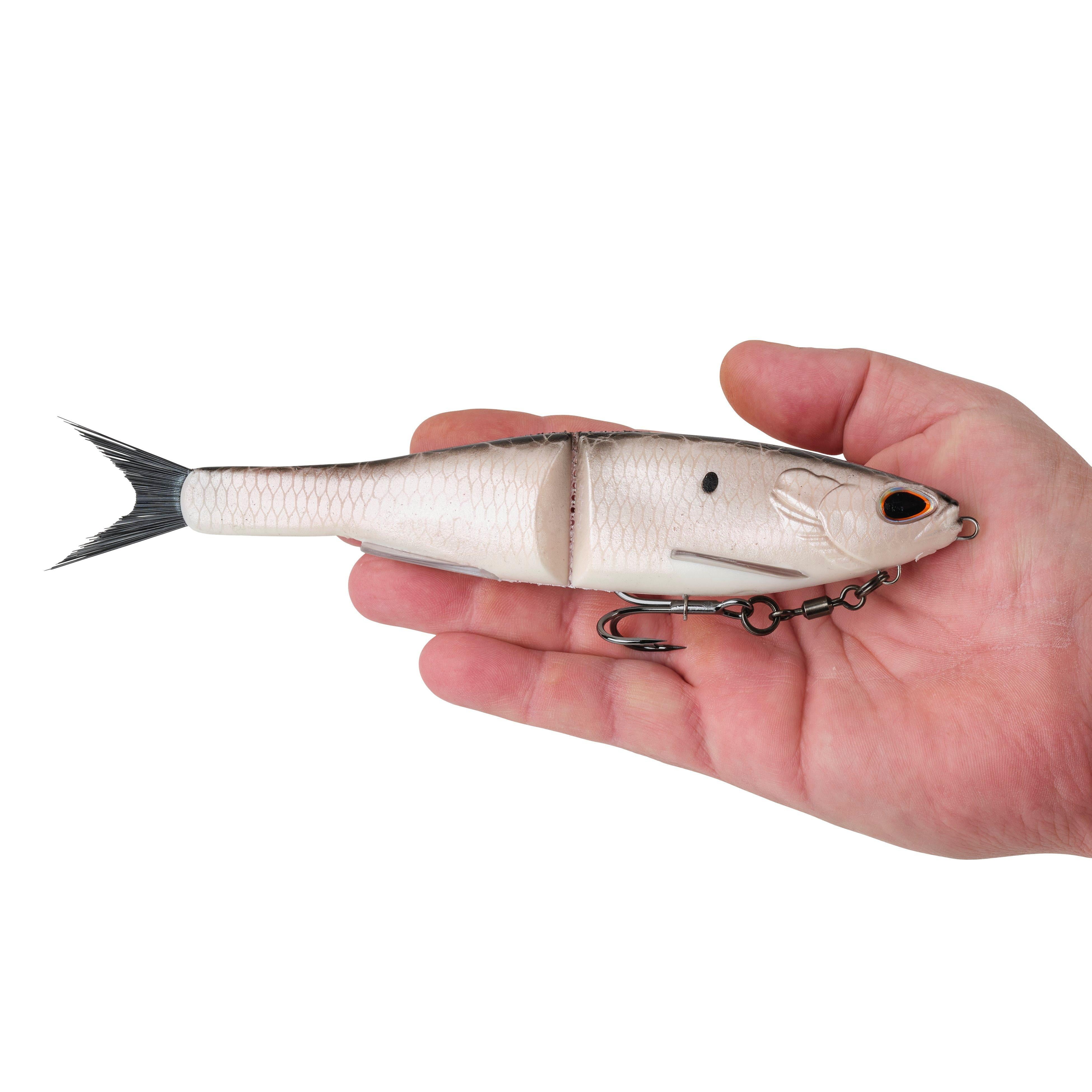 Berkley PowerBait® Nessie Fishing Bait, Burnt Bone, 9 in, Soft Swimbait