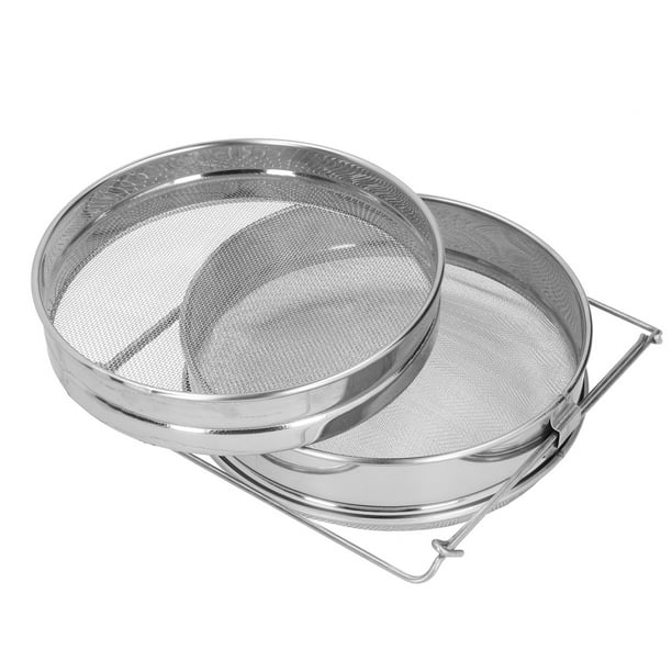 Double Honey Sieve Strainer,Honey Filter Stainless Steel Stainless