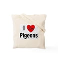 thumbnail image 2 of CafePress - I Love Pigeons Tote Bag - Unisex Canvas Tote Bag, Beige, 1-Piece, 2 of 7