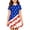 AB11 Blue, variant on Patriotic Dress For Girls Red White Blue Print Short Sleeve Crew Neck Dresses Breathable Fashion Tweens Fourth Of July American Festival Party Dress Blue Size 6-7 Years