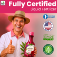 thumbnail image 2 of Biogrowth Organics Vivid Plant Food & Bloom Supplement (8.45oz), Enzyme-Based Flower & Fruit Booster with Organic Nutrients, Plant Vitamin for Fruits, Indoor & Outdoor Plants, 2 of 10