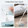thumbnail image 4 of Electric Spin Scrubber 2024 New Full-Body IPX7 Waterproof Cordless Bathroom Scrubber with 4 Replaceable Heads Adjustable Extension Handle Shower Cleaning Brush for Bathtub Grout Tile Floor, 4 of 8