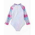 thumbnail image 3 of Traje de baño Disney Ariel para niñas con UPF 50+, manga larga, talla 2, 3 of 8