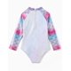 thumbnail image 3 of Traje de baño enterizo para niñas Disney Ariel con protección UPF 50+ y manga larga, 3 of 8