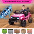 thumbnail image 5 of Sakiyr 12 Volt Powered Ride-On Truck Car for Kids,Electric Vehicles with Remote Control, Spring Suspension,Led Lights, Music,3 Speeds,Ideal Gift for Child, 5 of 8