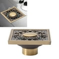 thumbnail image 4 of Squared Floor Drain, Floor Drain Pattern Carving Large  Retro  for Balcony, 4 of 8