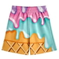 thumbnail image 4 of MKHSQHDG Boys Athletic Shorts with Zipper Pockets Xxl Boys Girls Casual Shorts Athletic Gym Shorts Elastic Waist with Pockets Summer Sports Outdoor Homewear Kids 13-14 Years, 4 of 4