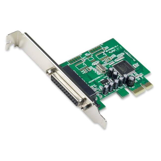SYBA SYPEX10008 1 Port Parallel Printer LPT1 DB25 PCI e Controller Card with DOS Driver
