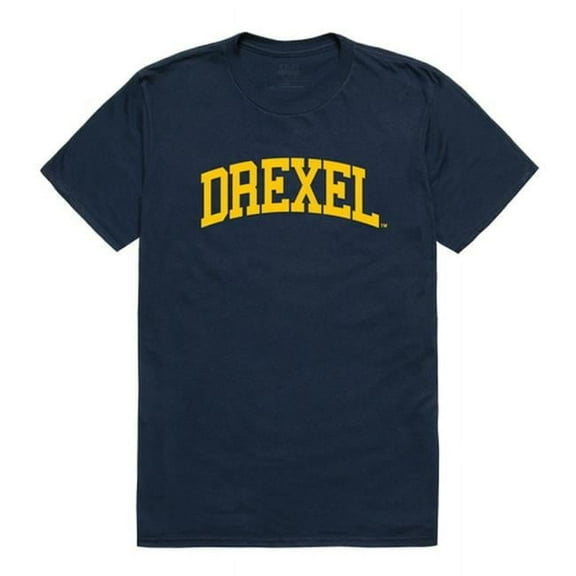 W Republic 537-215-NVY-04 Drexel University Men College T-Shirt, Navy - Extra Large