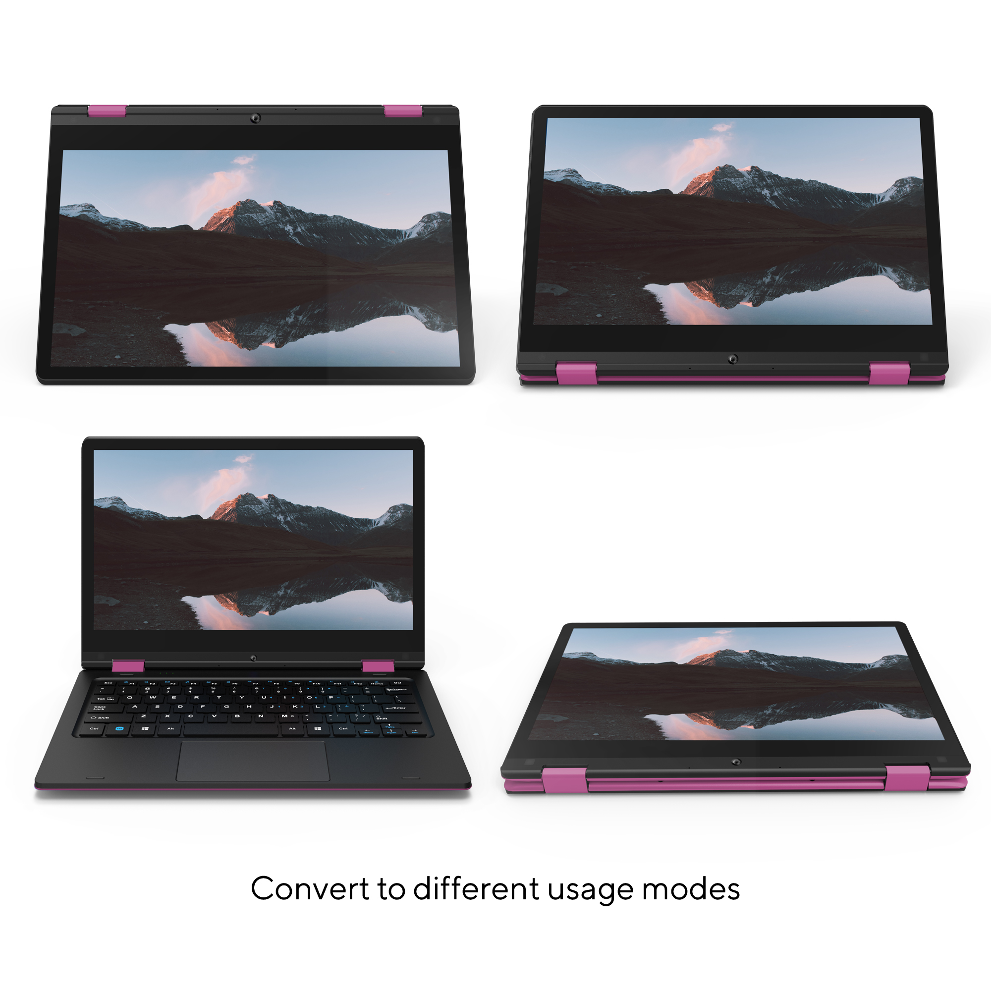 Core Innovations 11.6" 720p Touchscreen Laptop, Intel Celeron N3350, 4GB RAM, 64GB HD, Windows 10, Pink, CLT1164PN - image 5 of 11