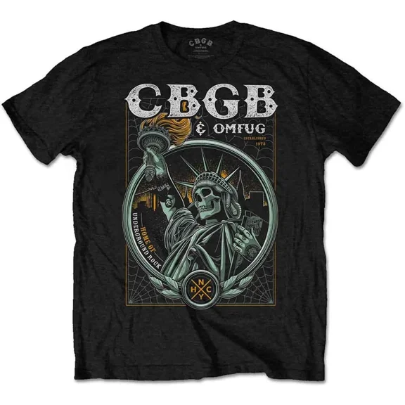 CBGB Liberty T-Shirt Black New