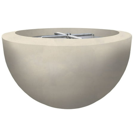 

Prism Hardscapes Moderno 3 Electronic Ignition Concrete Gas Fire Pit Propane Coastal 30-Inch