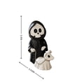 thumbnail image 2 of Halloween Decoration Skeleton Walking Dog Figurine 6Inch Resin Gothic Satanic Ornament Gift Mantel Shelf Coffee Table, 2 of 7