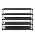 thumbnail image 1 of O’Force Simple Assembly Shoe Rack Detachable Non-Woven Waterproof Fabric Shoe Organizer Tower Space Saving Stackable Storage Shelf Black, 1 of 8