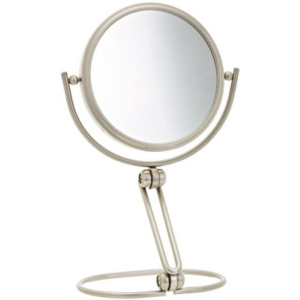 Jerdon MC449N 5.5Inch Folding Travel Mirror with 10x Magnification and