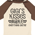 thumbnail image 4 of Inktastic Gigi Kisses Make Everything Better Boys or Girls Long Sleeve Baby Bodysuit, 4 of 5