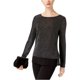 thumbnail image 2 of INC Playera básica con apariencia de capas para mujer, negro, XXL I-N-C Camiseta básica, 2 of 2