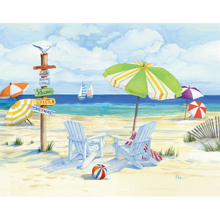 Beachside Chairs - Mini Day Vacation Best Ocean Coast Beach Classy Travel Bed Room Picture