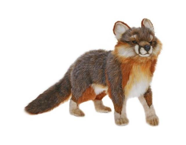 Hansa Gray Fox Plush Toy - Walmart.com 