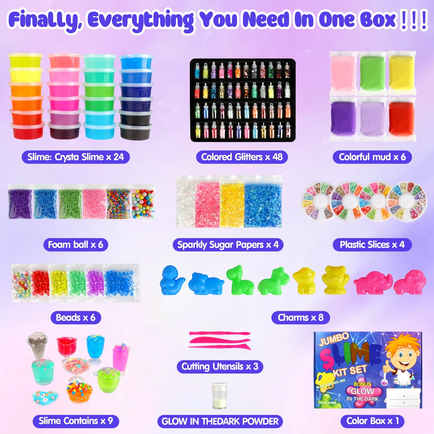 Huge Wave 24 Colors Kit for Girls 10-12, Complete DIY Making Kit for Kids and Boys, Perfect Toys for Girls 7-12 Years Old