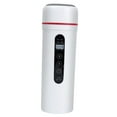 thumbnail image 1 of Hervidor de agua eléctrico para coche, de 0,4 l, universal, de calentamiento rápido, alimentado por , portátil, ligero, para hombre de negocios, 1 of 8