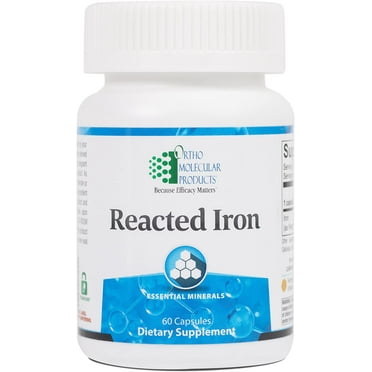 Ortho Molecular Reacted Iron - 60 Capsules