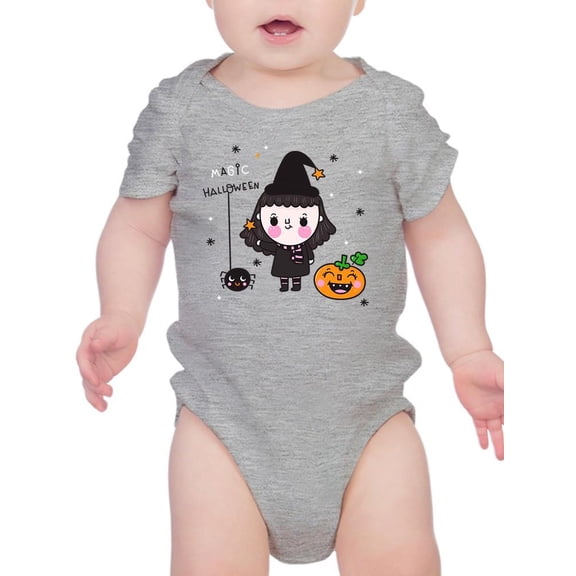 Cute Halloween Girl W Pumpkin Bodysuit Infant -Image by Shutterstock,  6 Months