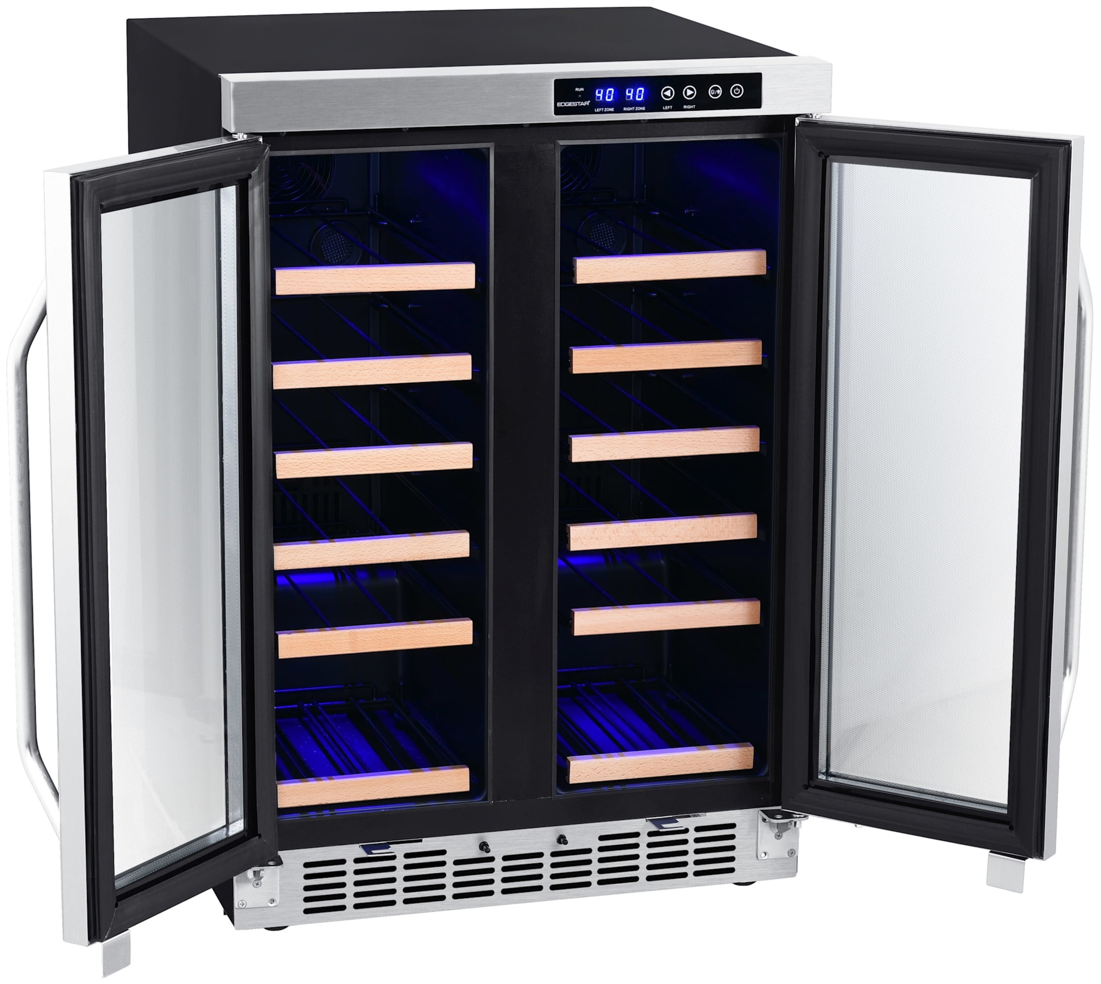 Edgestar Cwr362fd 24" Wide 36 Bottle Built-In Wine Cooler - Stainless Steel