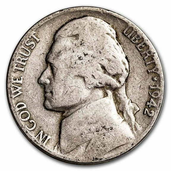 1942-D Jefferson Nickel Avg Circ