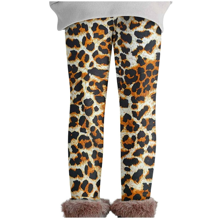 Avrntaa Leggings for Little Girls Leopard Printed Colorful Pants - Main Image