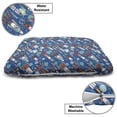 thumbnail image 3 of Spaceship Pet Bed, Hand-drawn Cartoon Spaceships Planets and Stars Outer Space Exploration Theme, Resistant Pad for Dogs and Cats Cushion with Removable Cover, 24" x 39", Multicolor, by Ambesonne, 3 of 4