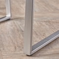 thumbnail image 4 of Noble House Glasgow Wicker Patio Dining Arm Chair in Silver (Set of 2), 4 of 7