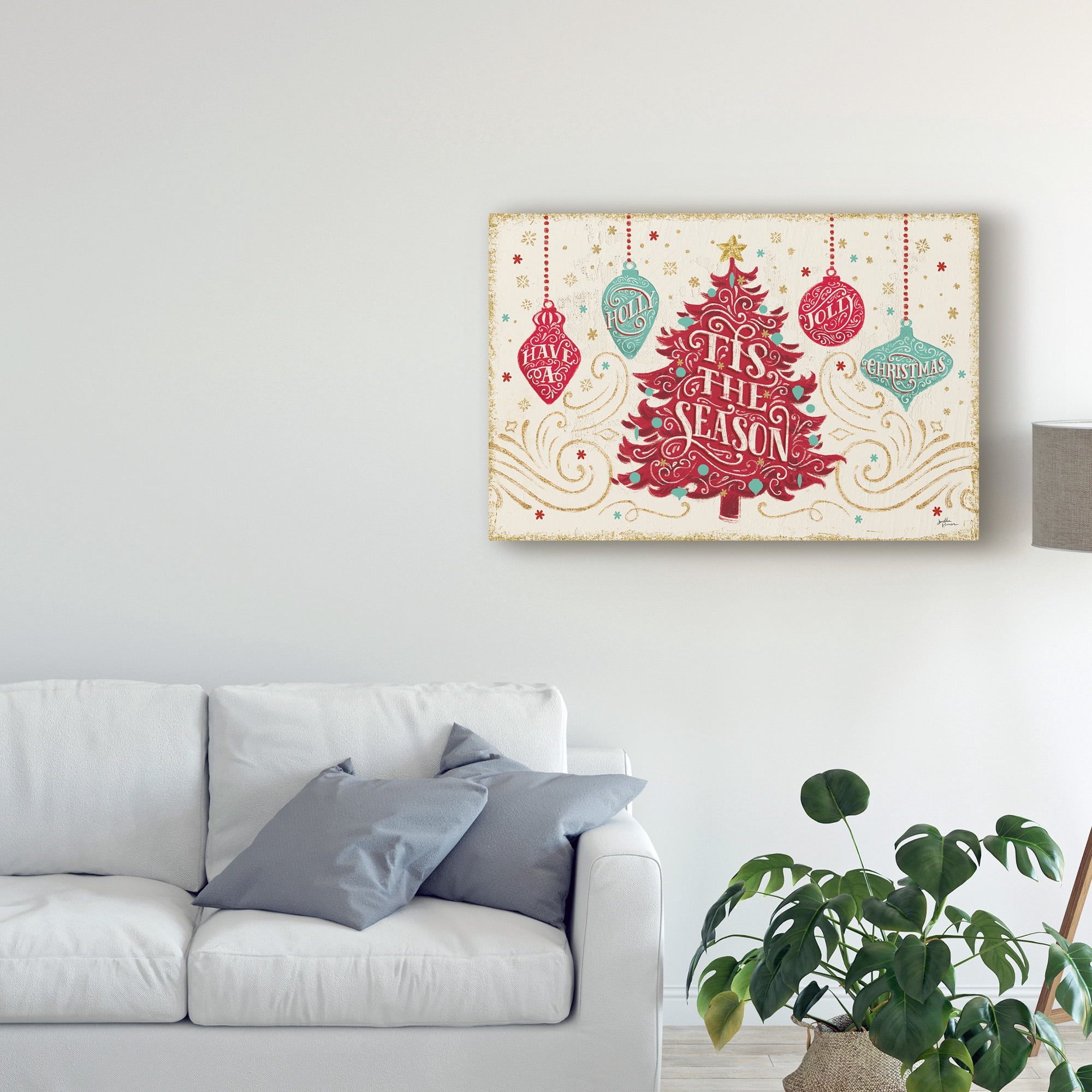 Trademark Fine Art 'Trimming the Tree II v2' Canvas Art by Janelle Penner