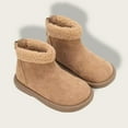 thumbnail image 4 of Khaki Children Casual Boots With Velvet Design And Short Style For Girls, 4 of 5
