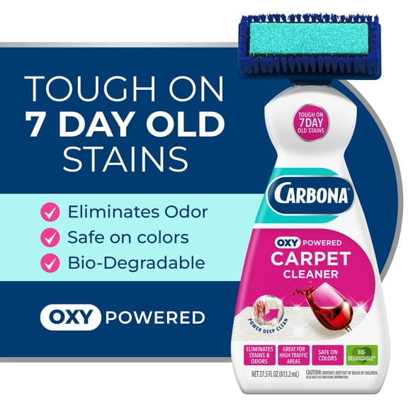 Carbona® Oxy-Powered Steam Carpet Cleaner | Professional Strength Deep Clean Solution | Stain & Odor Fighting Solution | 48 Fl Oz