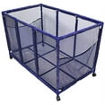 thumbnail image 3 of Essentially Yours Pool Noodle Holder Large Mesh Rolling Storage Organizer Bin with Wheels for Toys, Floats, Balls, Blue, 43x25x28 Inch, 3 of 14