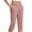 Pink #013, variant on Mohiass Pull on Capris for Women Stretch Capri Pants for Women Capri Dress Pants for Women Womens Petite Capris Dark Blue L