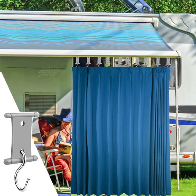 YIMWNYI Multi-Functional Awning Hooks, No-Tool Installation, Sturdy & Durable Hanging Clips for Outdoor Lights & Decorations, Universal Fit, Non-Slip Design, Punch-Free for Easy Setup