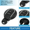 thumbnail image 4 of Carcasa de llave remota de entrada sin llave de 3 botones Unique Bargains para BMW Mini Cooper 2015-2017, 4 of 7