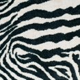 thumbnail image 4 of HomeRoots 5' X 8' Black And White Zebra Print Shag Handmade Non Skid Area Rug, 4 of 10