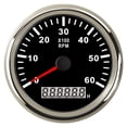 thumbnail image 1 of 85mm Boat Tachometer 0~6000 RPM Tacho Gauge Meter Gauge Digital Hourmeter Marine Outboard Engine Motor Generator 9-32V, 1 of 6