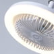 thumbnail image 5 of Wosthever Luces de ventilador blancas y de seguridad para dormitorio y sala de estar con luces de techo LED de iluminación suave oscuras Iluminación y accesorios, 5 of 6